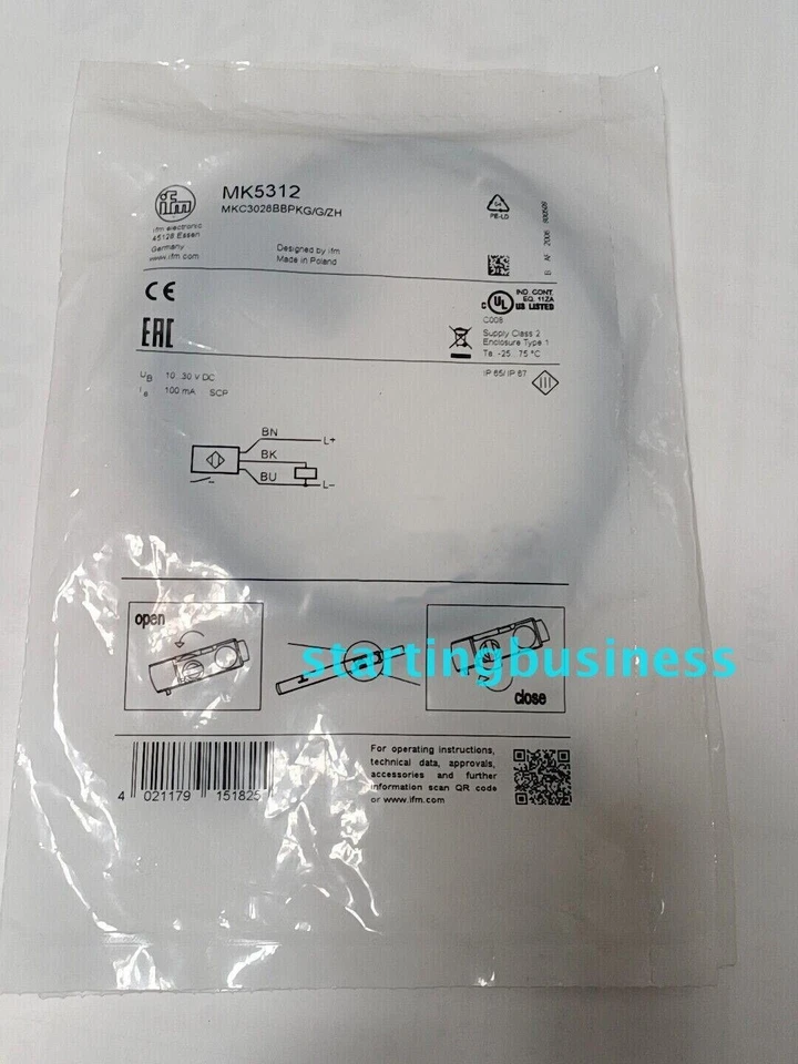 1PCS For IFM MK5312 cylinder magnetic switch sensor - Photo 1/2