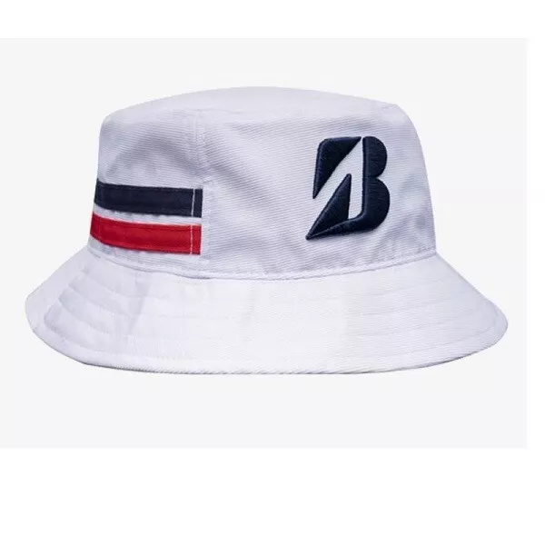 Bridgestone Liberty Collection Golf Bucket Hat WHITE