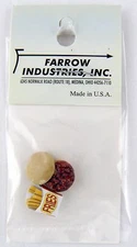 Hamburger with Fries Dollhouse Miniature (2 pcs) - Farrow Industries #FA21173