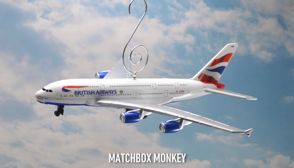 New British Airways Airbus A380 Airplane Jet Custom Christmas