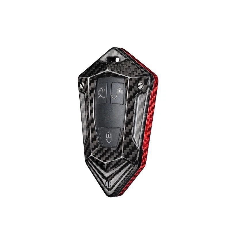 Чехол для автомобильного ключа из углеродного волокна для Benz CLA CLS CLK GLK C E S W203 W204 W212  - Изображение 4 из 4