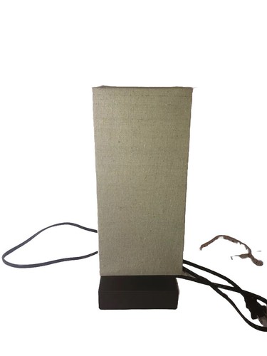 MCM Style Table Touch Lamp 3-Way Decor Control Nightstand Fabric Retro ...