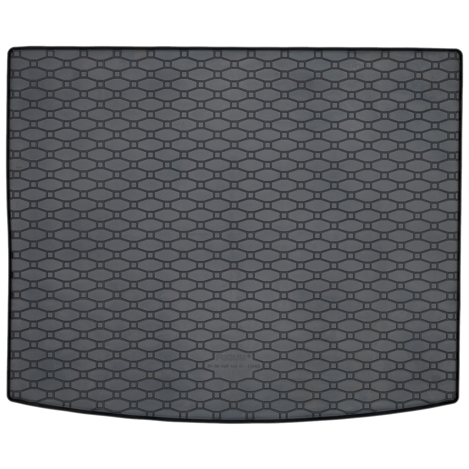 Tapis de coffre caoutchouc Skoda Karoq 4x4 haut de gamme avec rebords 3D de protection