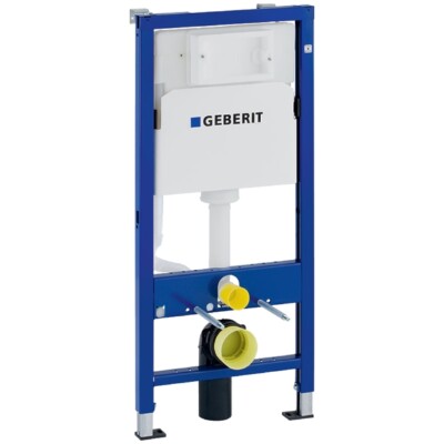 Geberit Duofix Basic Element für WWC, 112 cm mit Delta UP-SPK 12 cm, Wandanker