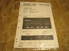 Roland ASC-10 Service Notes First Edition Manual