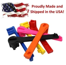 4-IN-1 Bung Drum Wrench 55-30-15 Gallon Water Barrel Nut Cap Plug Pick a Color