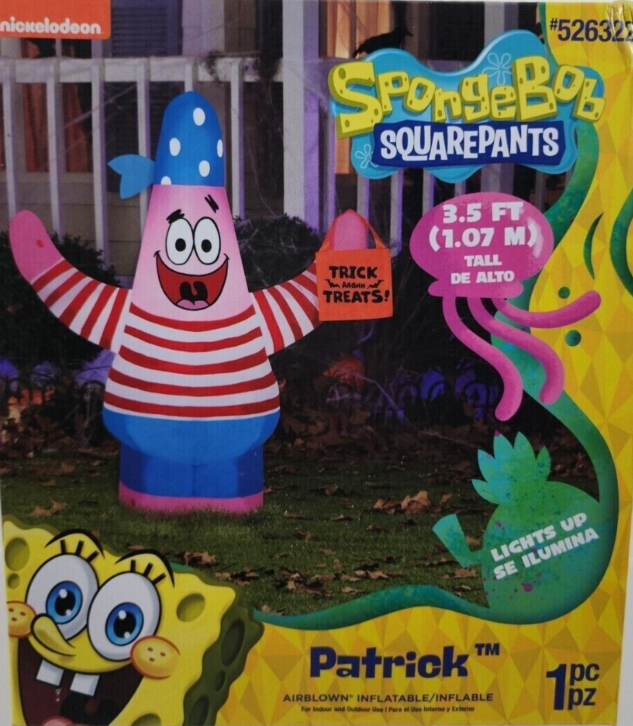 Spongebob Patrick Christmas Inflatable