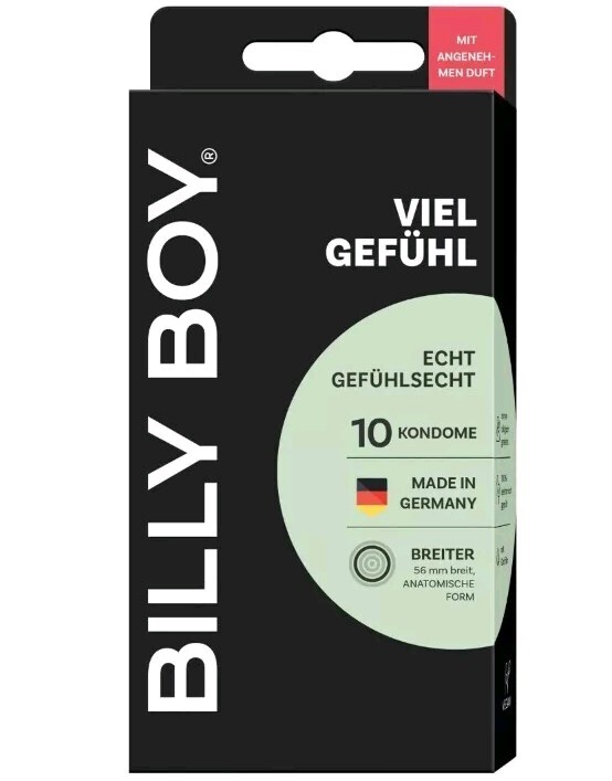 Billy Boy – 10 Kondome – VIEL GEFÜHL –  viel Freiraum, Gefühlsecht *NEU*