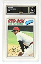 1977 TOPPS  BASEBALL CARD #480  CARL YASTRZEMSKI / RED SOX GRADED 5  EX  ~ HOF