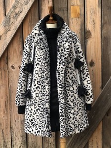 leopard print teddy bear coat