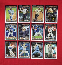 2024 Topps S1, S2, Update TEXAS RANGERS 38-card Team Set Carter Langford Leiter