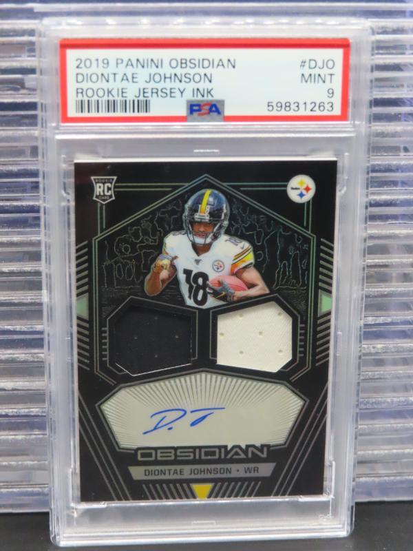 Diontae Johnson Panini Obsidian Rookie Jersey Ink #DJO Base