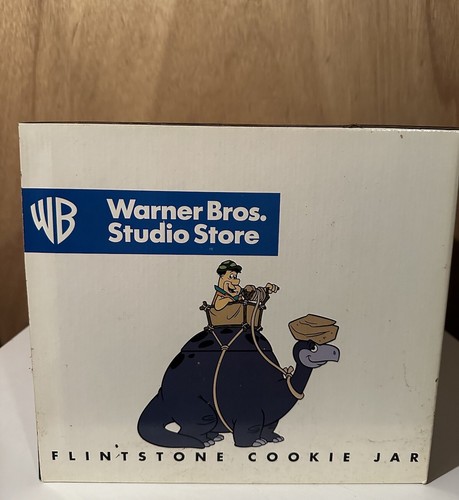 Vintage 1998 Fred Flintstone Cookie Jar w/ Original Box! The Flintstones