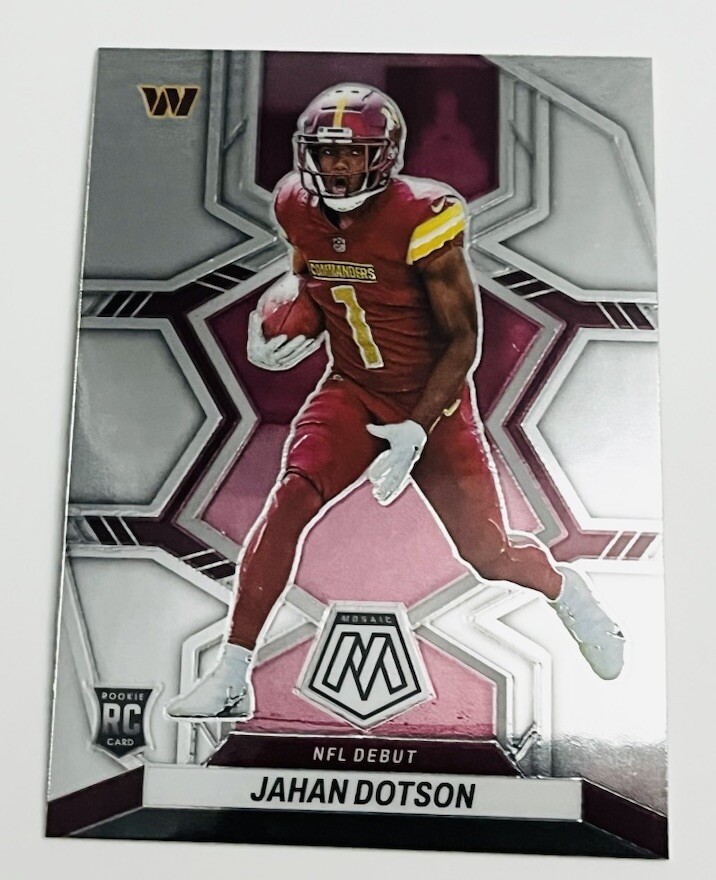 2022 Panini Mosaic Jahan Dotson Base Rookie RC 314 Commanders