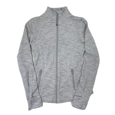 Lululemon Define Jacket Wee Are From Space Sheer Blue Chambray Women's Size 