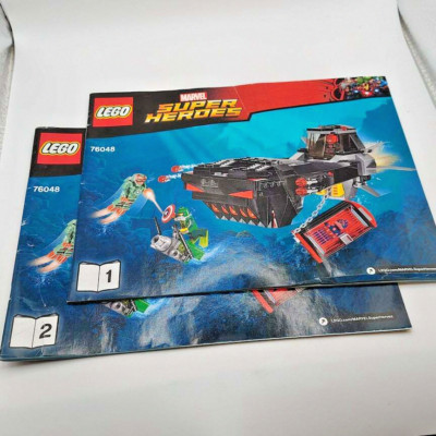 Lego Marvel Super Heroes 76048 *MANUALS ONLY* Iron Skull Sub