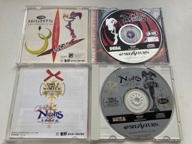 lot2 Sega Saturn Nights Into Dreams It's aDream + Christmas Nights set JP U163