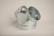 GRAY METAL SOUTH 8X6X6-307 Branch Wye 8" x 6" x 6" 30 GA Galvanized Steel