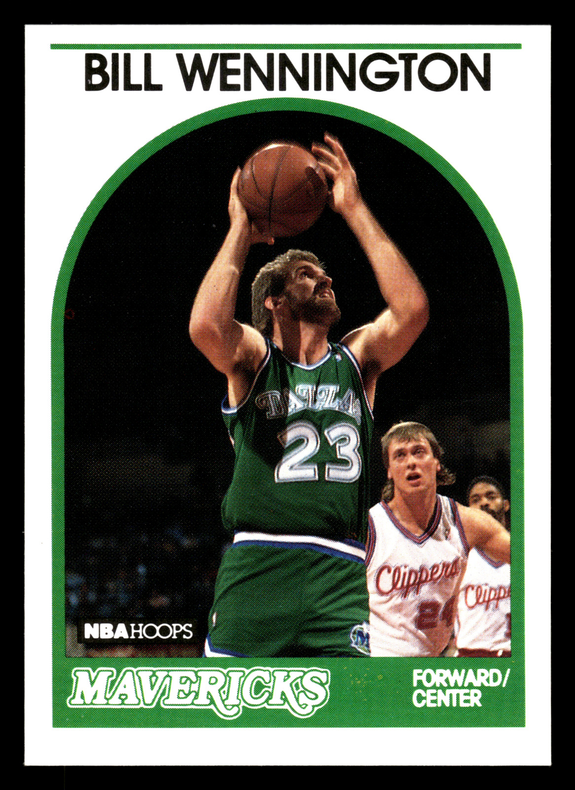 Bill Wennington Rookie 1989-90 Hoops #81 RC Dallas Mavericks NBA Basketball Card