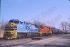 Original Slide- CFE C40-8W 4033 NEW 250th America & Train At Hammond, IN 2/26
