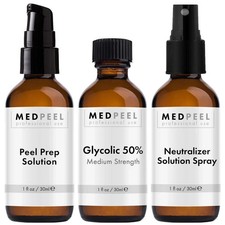 Glycolic Acid 50 Essential Peel Kit, Includes Peel, Prep, Neutralizer, Medium S