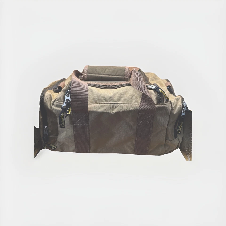 Bolsa de Lona Cabela's Bronceada Pequeña Utilidad o Equipo para Deportes Gimnasio o Viaje Usada en Excelente Condición Foto 2 de 4