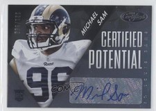 2014 Certified Potential Mirror Signatures 221/399 Michael Sam #P-MS Auto 0f8
