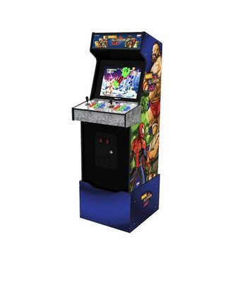 Arcade1Up Marvel vs Capcom 2 WiFi Arcade Cabinet w/ Riser 8 Games 17  LCD