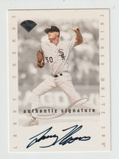 Larry Thomas - 1996 Leaf Signature Series Update - Autographed - White Sox