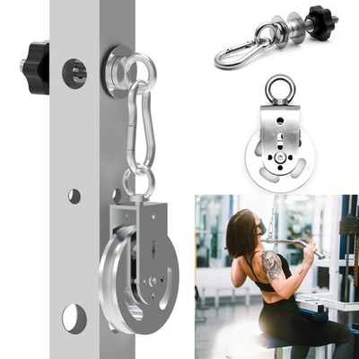 Height-Adjustable Cable Pulley System for Power Racks   Heavy-Duty Stainless ...