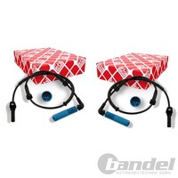 2X febi bilstein ABS-SENSOREN Hinten Beidseitig Passend FÜR BMW 5 6 Links+Rechts
