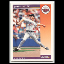 John Smiley #22T 1992 Score Rookie - Traded Minnesota Twins Baseball Card MLB NM