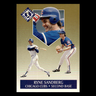 Ryne Sandberg #10 1991 Fleer Ultra Team Chicago Cubs Baseball Card MLB NM