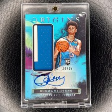 OUSMANE DIENG /15 Rookie Patch Turquiose Auto RPA 2022-23 Origins Basketball