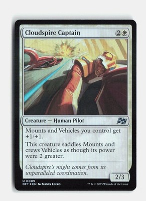 Cloudspire Captain 9 Foil Aetherdrift MTG NM