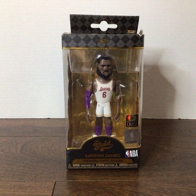 Funko Gold LeBron James 5  (Lakers White Jersey) Chase Premium Vinyl Figure 2021