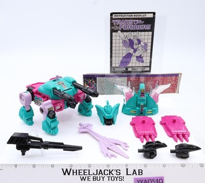 Snaptrap Piranacon Complete Vintage 1988 G1 Transformers Hasbro Action Figure