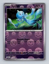 Frillish 044 2025 Pokemon S&V White Flare Poke Ball Reverse Holo Rare Card NM+