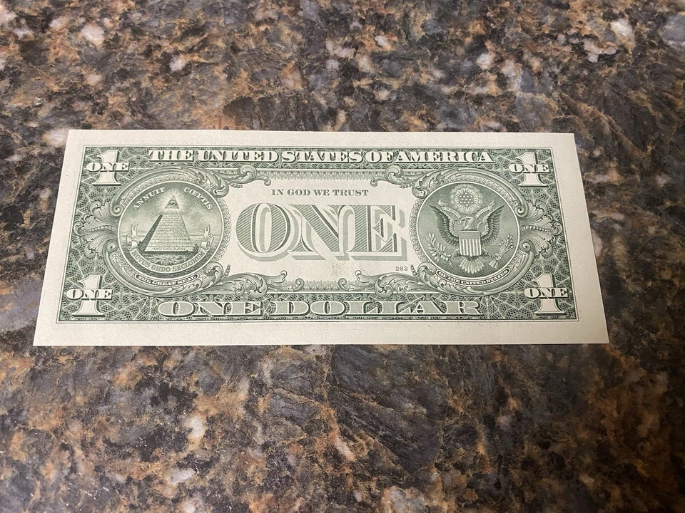 2009 Binary Note $1 Dollar Bill 73373373 RARE Fancy Serial Number - Image 2 of 2