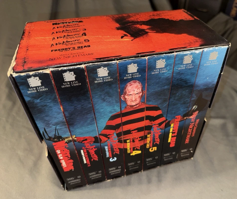 The Nightmare on Elm Street Collection VHS Box Set 1999 Horror 1-7 Wes Craven Foto 2 de 4