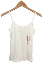 Time and Tru White Camisole Top Adjustable Straps Women s Size XS 0-2