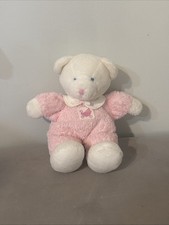 Vintage Russ Berrie Drowsy Plush Pink Teddy Bear/Rattle
