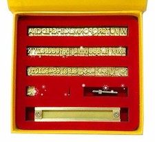 Number/Lette Font Mold Flexible Brass Letters Hot Foil Stamping Machine