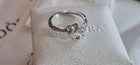 Authentic Pandora Two Heart Clear CZ Ring Size 7 (54) Gift Wrapped