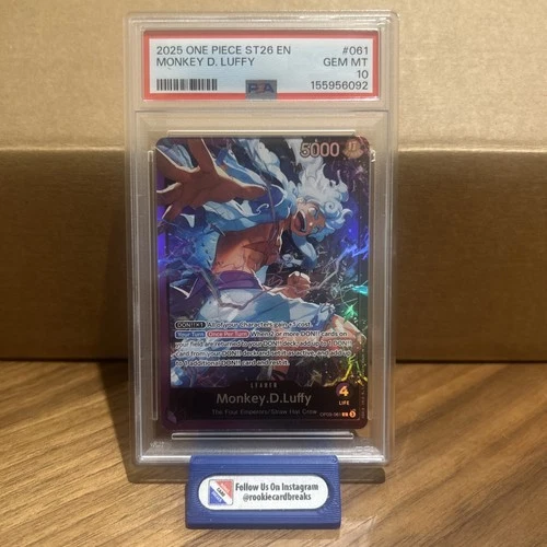 Monkey D. Luffy PSA 10 ST 26 OP09-061 Alt Leader One Piece TCG
