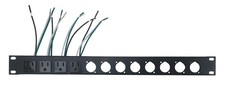 PROCRAFT AFP1U-4AC8X 1U Formed Aluminum Rack Panel w/ 4 AC 8 D punches