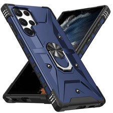 For Samsung Galaxy S25 Ultra S24 S23 S22 S21 Rugged Ring Shockproof Phone Case
