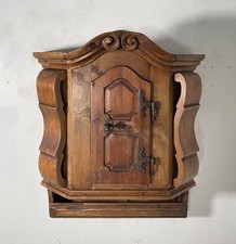 ANTICO STIPO MOBILE MENSOLA da PARETE LEGNO 1800 ANTA CREDENZA CONSOLLE MURO