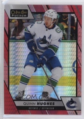 2023-24 O-Pee-Chee Platinum Red Prism 23/199 Quinn Hughes #29 07tz