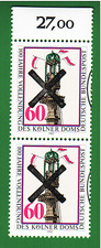BRD Bund 1980 Mi.Nr. 1064 Oberrand Paar m. Andreaskreuz Rechts Gestempelt 2x60Pf